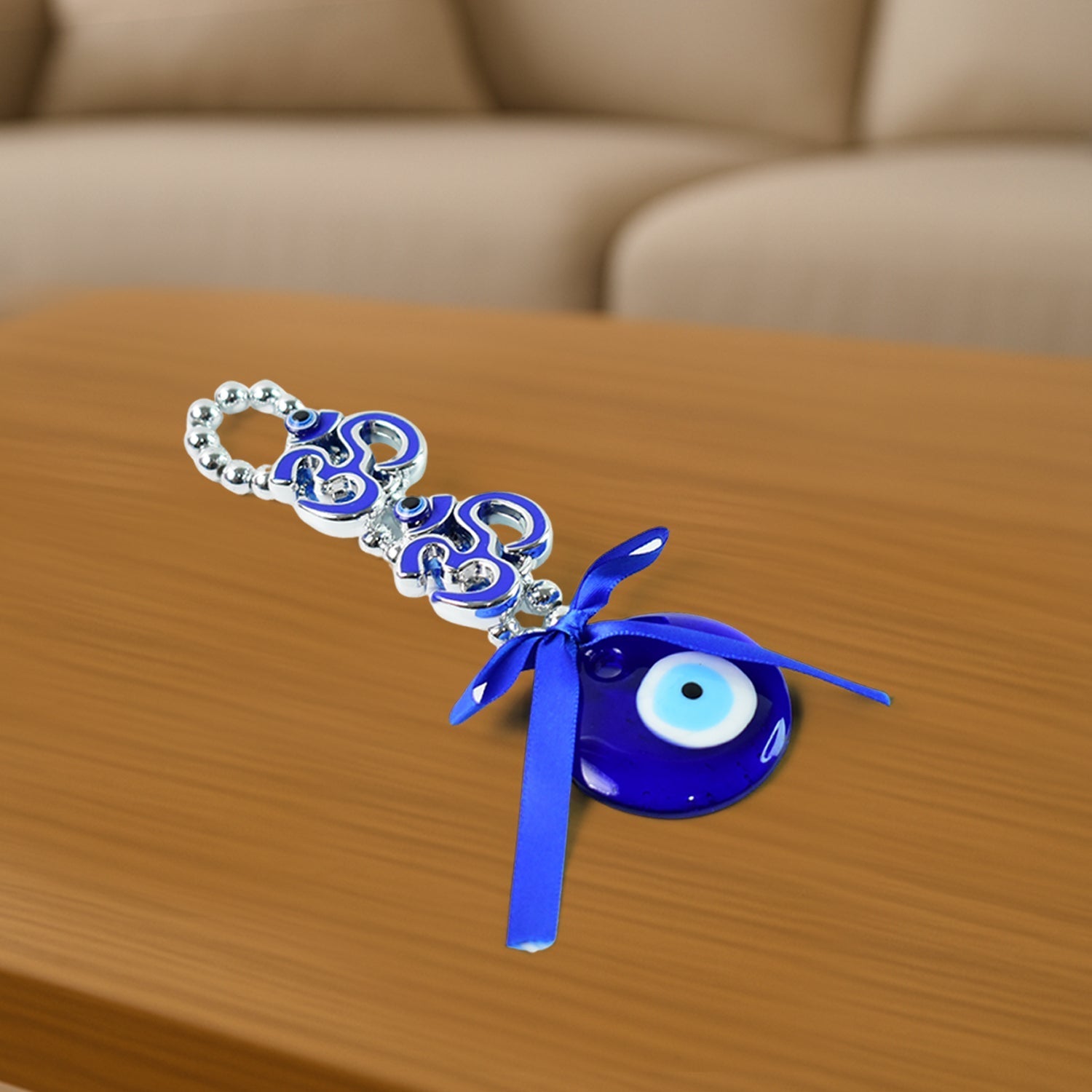 Decorative Double OM Symbol Evil Eye Hanging (1 Pc) Decorative Double OM Symbol Evil Eye Hanging (1 Pc)